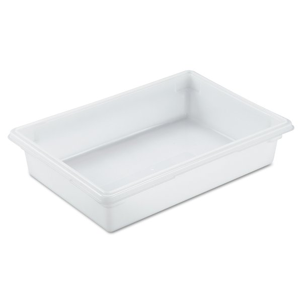 Rubbermaid Commercial Food/Tote Boxes, 8.5gal, 26w x 18d x 6h, White FG350800WHT